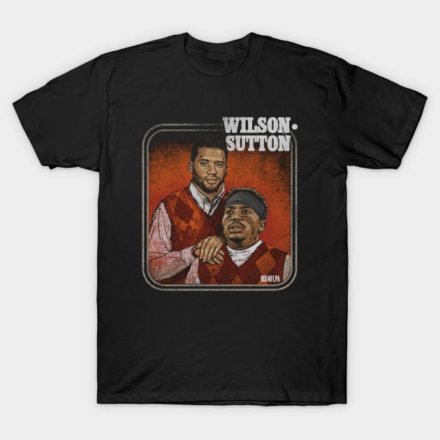 Russell Wilson & Courtland Sutton Denver Step Brothers T-Shirt by ClarityMacaws